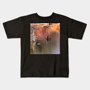 Canada geese on the pond. Kids T-Shirt